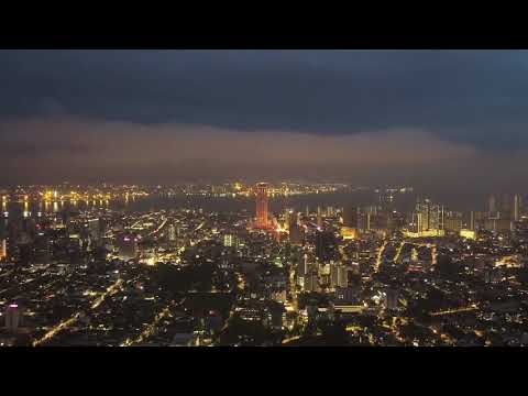 Penang Georgetown , dusk to night hyperlapse by Mavic Air2