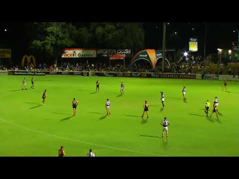Terry Milera (Glenelg) kicks 7 - Round 2 Macca's League