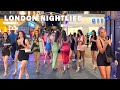 London City Nightlife Summer Night In Central London August 2023 London Night Walk 4K HDR