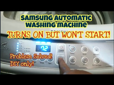 AUTOMATIC WASHING MACHINE IS TURNING ON BUT WON'T START | HOW TO RESOLVE THE ISSUE | SAMSUNG WOBBLE