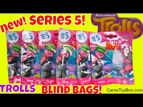 NEW Dreamworks Trolls Series 5 Blind Bags Surprise Toys Characters Names Opening Toy Poppy Creek Video