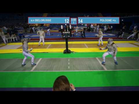 T8. BIELORUSSIE - POLOGNE. Sabre women teams.