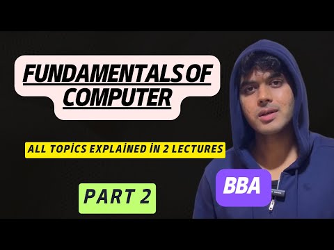 Fundamentals of Computer for BBA 2nd Semester All Topics Explained