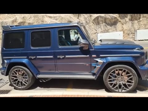 Brabus 800 Widestar Matte Blue Matte Carbon with Light Blue details Mercedes G63 AMG [4k 60p]