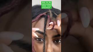 how to do individual faux locs yourself