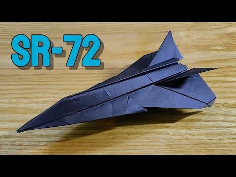 HOW TO MAKE A NEW GENERATION SR-72 FIGHTER FROM SUPER BEAUTIFUL PAPER THAT CAN FLY 1000 FEET