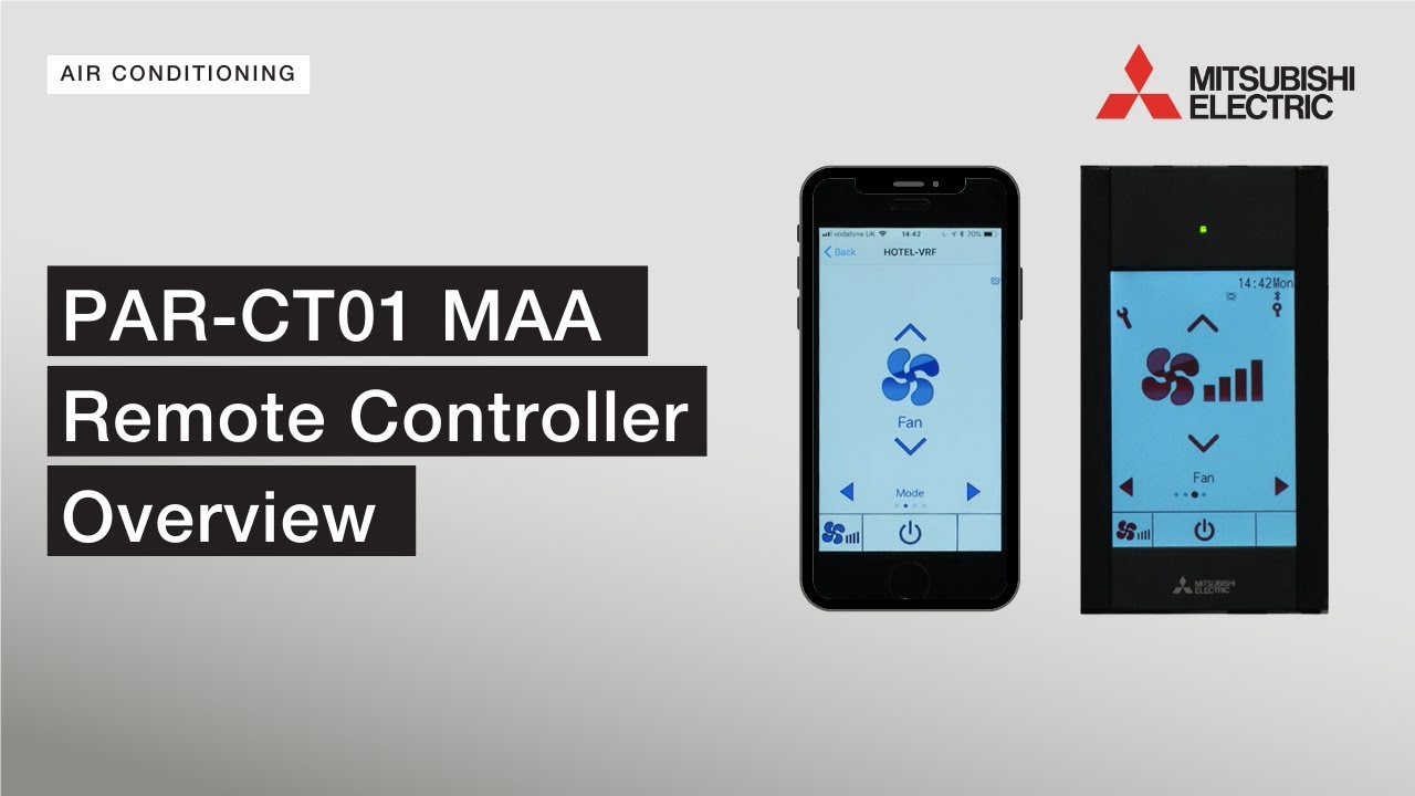 PAR-CT01 MAA Remote Controller Overview