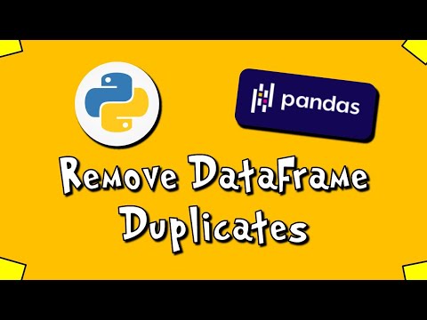 Pandas Remove DataFrame Duplicates 5