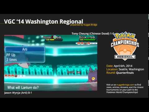 VGC '14 Washington Regional: Top 8 - Jason W (Arti) vs Tony C (Chinese Dood)