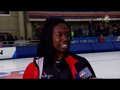 Erin Jackson Makes Olympic US Women 500m Team (Speed Skating) | LIVE 1-5-18