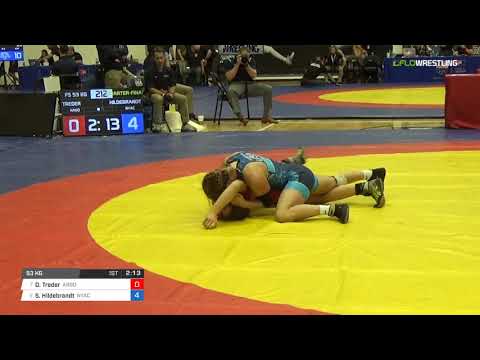 Women's Freestyle 53 Quarter-Finals - Dajan Treder (Argo) vs. Sarah Hildebrandt (NYAC)