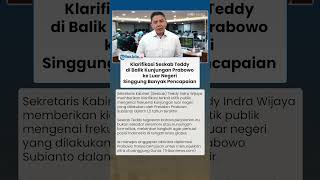 Seskab Teddy Jawab Kritik Kunjungan Luar Negeri Prabowo, Ungkap Investasi Masuk Rp2.430 Triliun