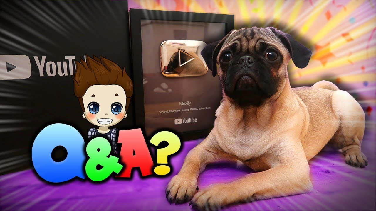 Mops FRISST meinen PLAY BUTTON!? | Mexify - (Mops Unboxing + Q&A?)
