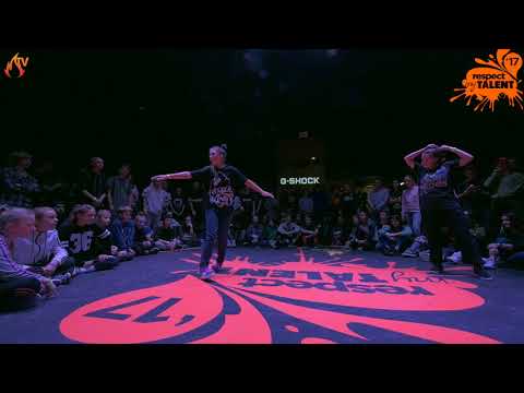 RESPECT MY TALENT-2017 Moscow. Hip-Hop Beginners 1/4 - Soncha vs. Veronika JK