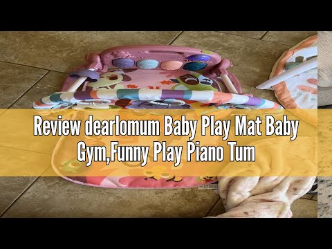 Review dearlomum Baby Play Mat Baby Gym,Funny Play Piano Tummy Time Baby Activity Mat with 5 Infant