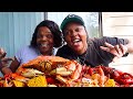 MASSIVE SEAFOOD BOIL WITH MAMACUZZO CRAWFISH BLUE CRAB HEADON SHRIMP LOBSTERS MORE