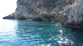 Near Paleokastritsa coast  with "Yellow submarine" (2)
