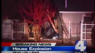 preview picture of video 'House explodes south of Los Lunas'