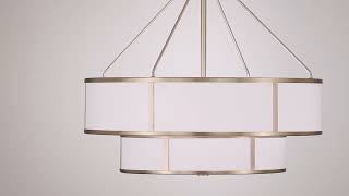 1_Watch A Video About the Possini Euro Zilina Matte Brass 2 Tier 4 Light Chandelier