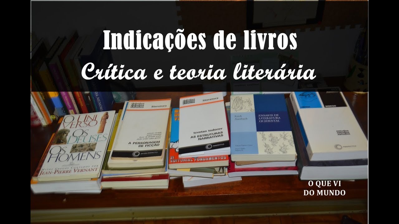 Indicações de livros de crítica e de teoria literária