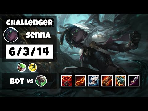 Senna 11.8 Gameplay Challenger Replay Bot Lane - S11 (6/3/14) - NA