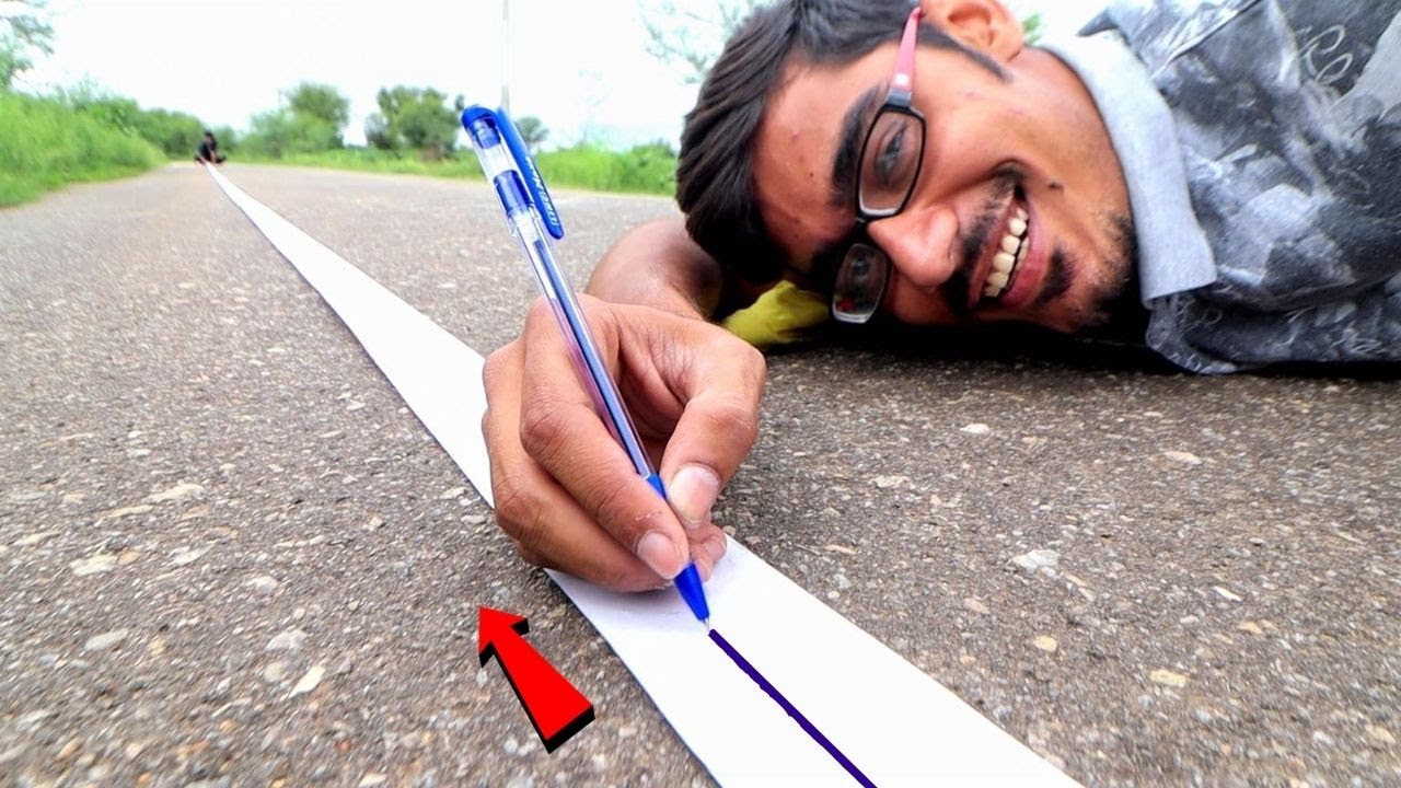 Ball Pen Writing Range Test | 5 रुपए का पेन कितने किलोमीटर चलेगा Surprising Results
