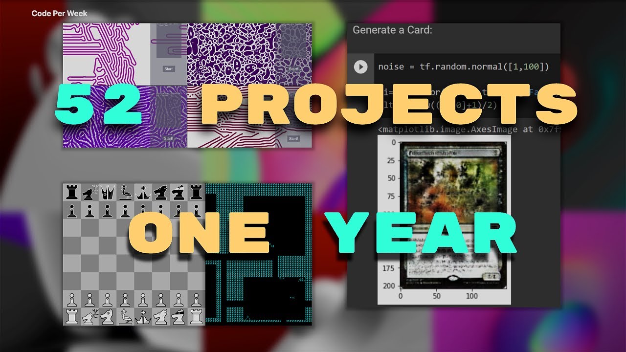 I coded one project EVERY WEEK for a YEAR
