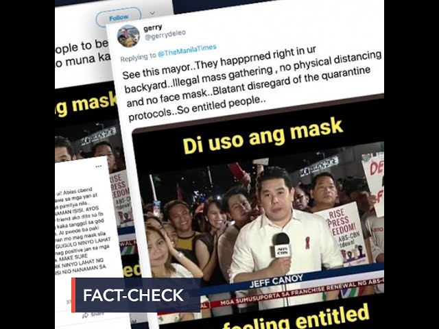 FALSE: Photo of Jeff Canoy, ABS-CBN supporters in ‘illegal mass gathering’