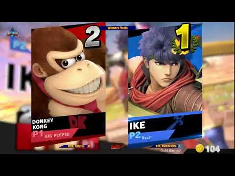 Ultimate SmashaPalooza #24: Winners Finals - OCE| MaNiAcJaCe (Ike) vs RCN| Riddles (Lucina, DK)