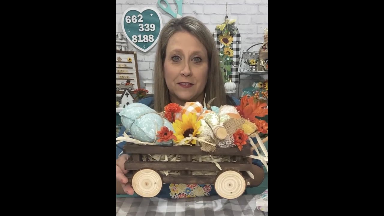 Rustic wagon made from dollar tree canvas frames