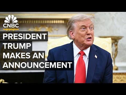 President Trump makes an announcement from the Oval Office — 9/2/2025