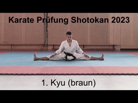 Karate Prüfung Shotokan DKV, 2023 1. Kyu (braun)