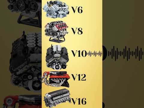 Which Engine sounds the Best? #shorts #v6 #v8  #v10  #v12  #w16 #v16  #engine #supercars #automobile