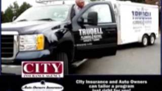 preview picture of video 'City Insurance - Trudell Plumbing - Auto Owners Commercial'