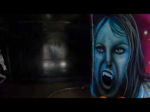 JIMMY ALDRIDGE PHANTOM CHASER GHOST TRAIN (onride) at Funpark Epsom 9/4/2022