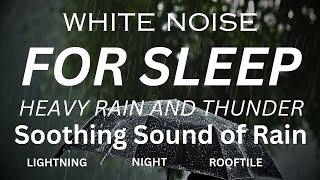 Heavy rain and strong wind in my village | Get rid of insomnia and fall asleep to the sound of rain