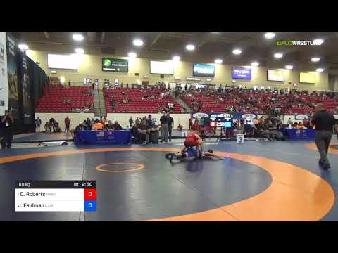 2018 Marine Corps US Open/Senior Men's Greco-Roman 60 Rnd Of 16 - Dalton Roberts (NYAC) Vs. Justin