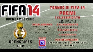 preview picture of video 'Torneo fifa 14 opengames cirie'.'
