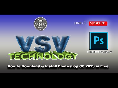 #How to download & Install Photoshop CC 2019 in Free|By Vhawani Sankar Varma (VSV)| #Hindi |#English
