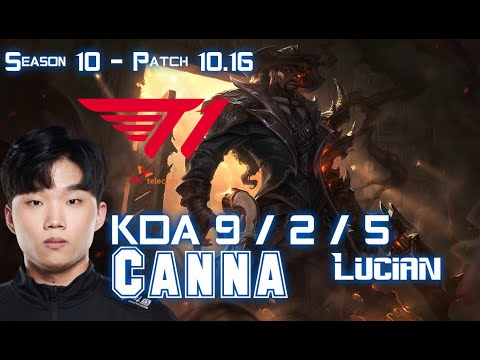 T1 Canna LUCIAN vs SORAKA Top - Patch 10.16 KR Ranked