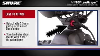Shure VP83F LensHopper Camera-Mount Condenser Microphone