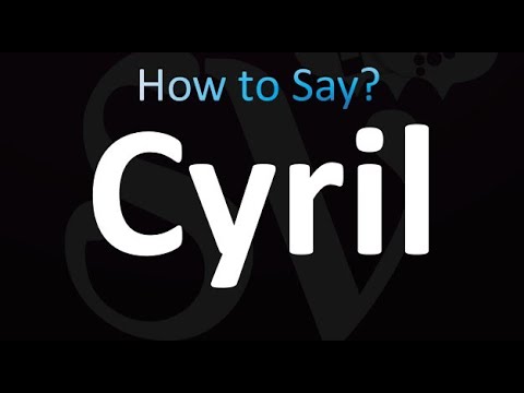 How to Pronounce Cyril (correctly!)