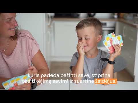 EQhub Linksmas, terapinis stalo kortų žaidimas „Pasitikiu savimi“ video
