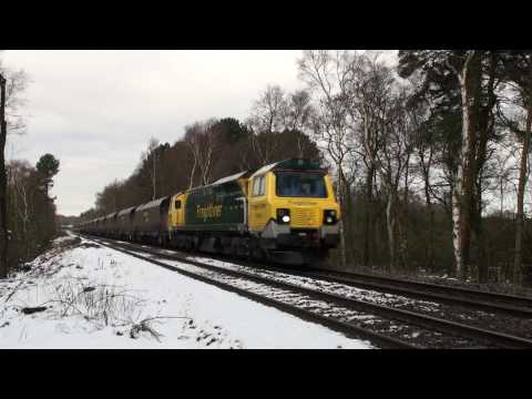 70003 passes through Sutton Park on 4Z70 Rugeley PS to Stoke Gifford
