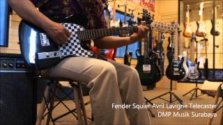 Video thumbnail for Fender Squier Telecaster Avril Lavigne Signature Model with Roland JC-120 Jazz Chorus Amplifier by DMP Musik Surabaya
