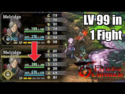 Eiyuden Chronicle: Hundred Heroes - POWER LEVELLING: Get to LV 99 in 1 Fight!