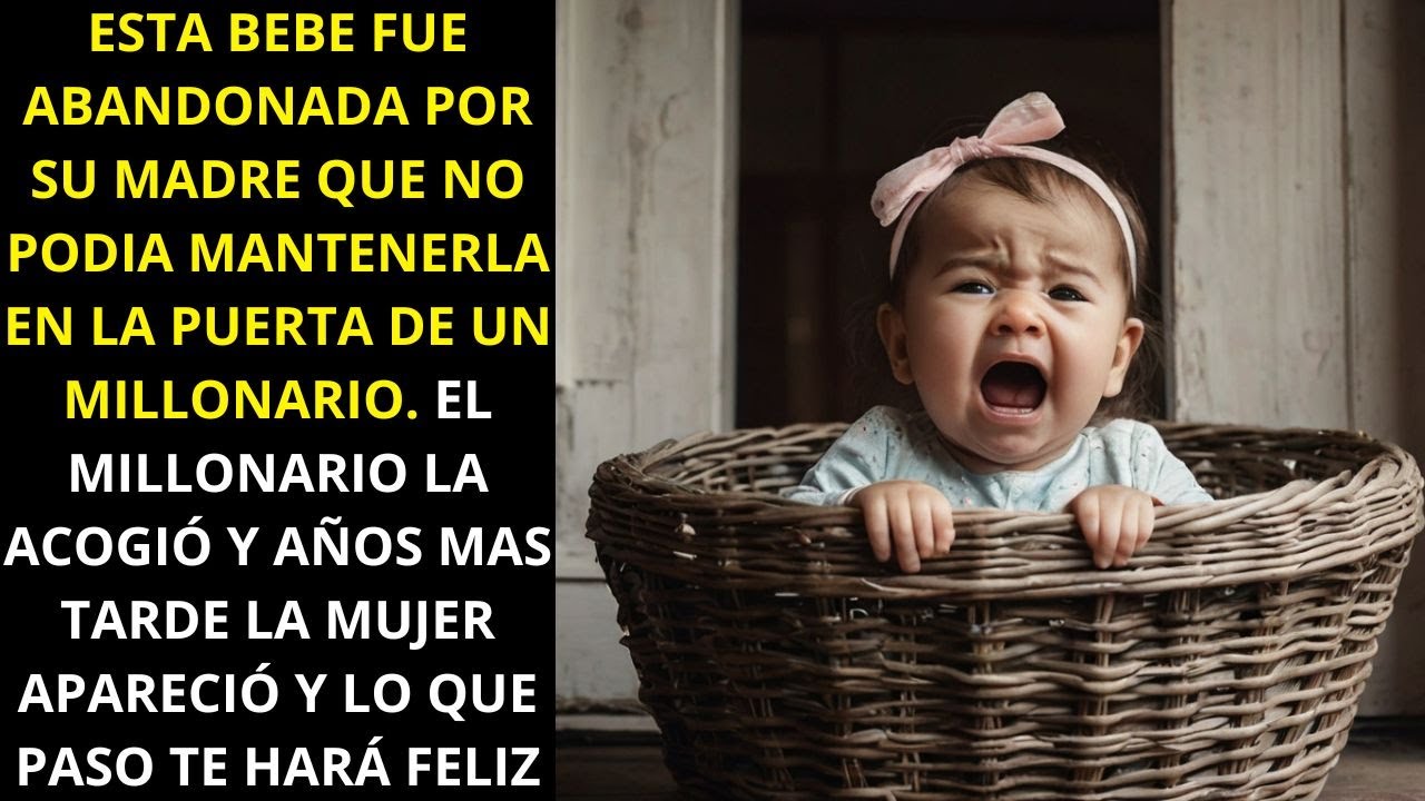 ESTA BEBE FUE ABANDONADA POR SU MADRE EN LA PUERTA DE UN MILLONARIO QUE LA ACOGIÓ, PERO DESPUES....