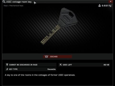 Escape from Tarkov - NEW USEC Cottage Room Key (Location/ Inside)