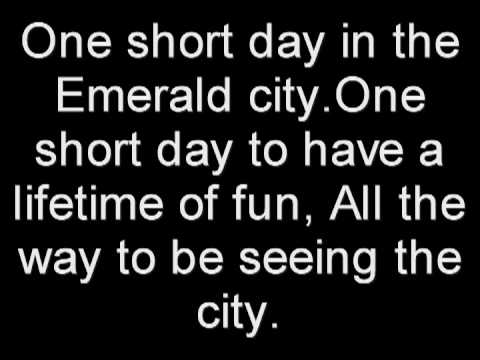 One short day - Wicked the musical (With lyrics)