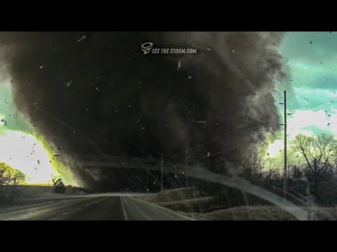 INCREDIBLE DUAL TORNADOES! Storm Chaser UP CLOSE & INSIDE the Iowa Tornado Outbreak! Mar31, 2023